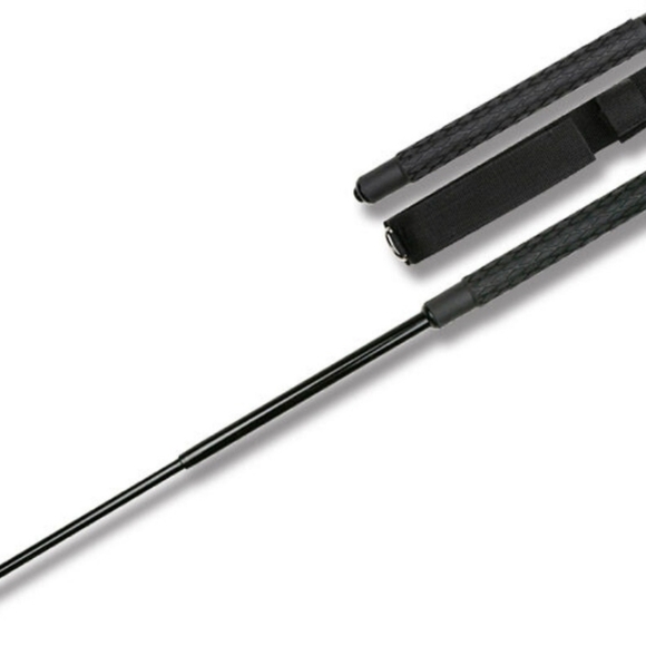 16 Inch Expandable Police Steel Baton Black - Picture 1 of 5